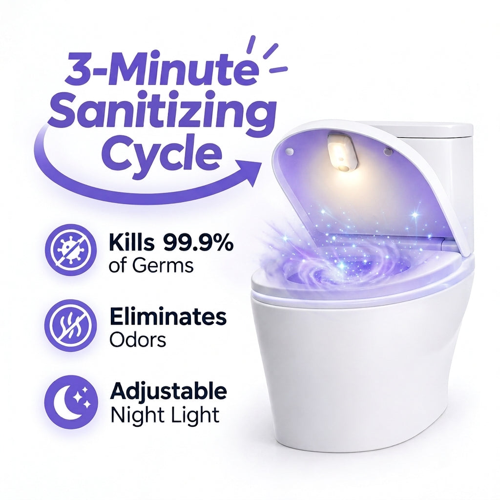 Novira Halo: UV Toilet Sanitizer & Night Light